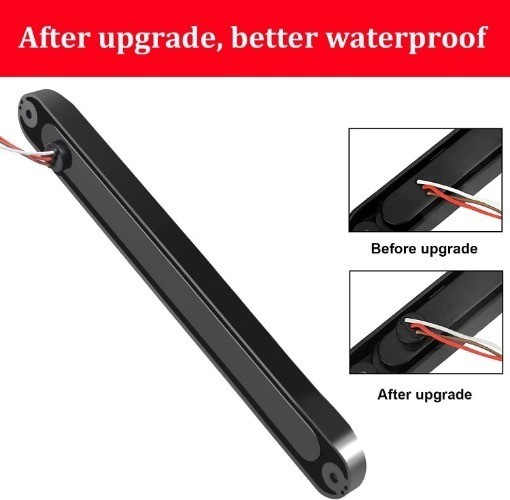 2PCS 10″ 15 LED Red Trailer Light Bar for Park Stop Turn signals Tail Brake Ligh
