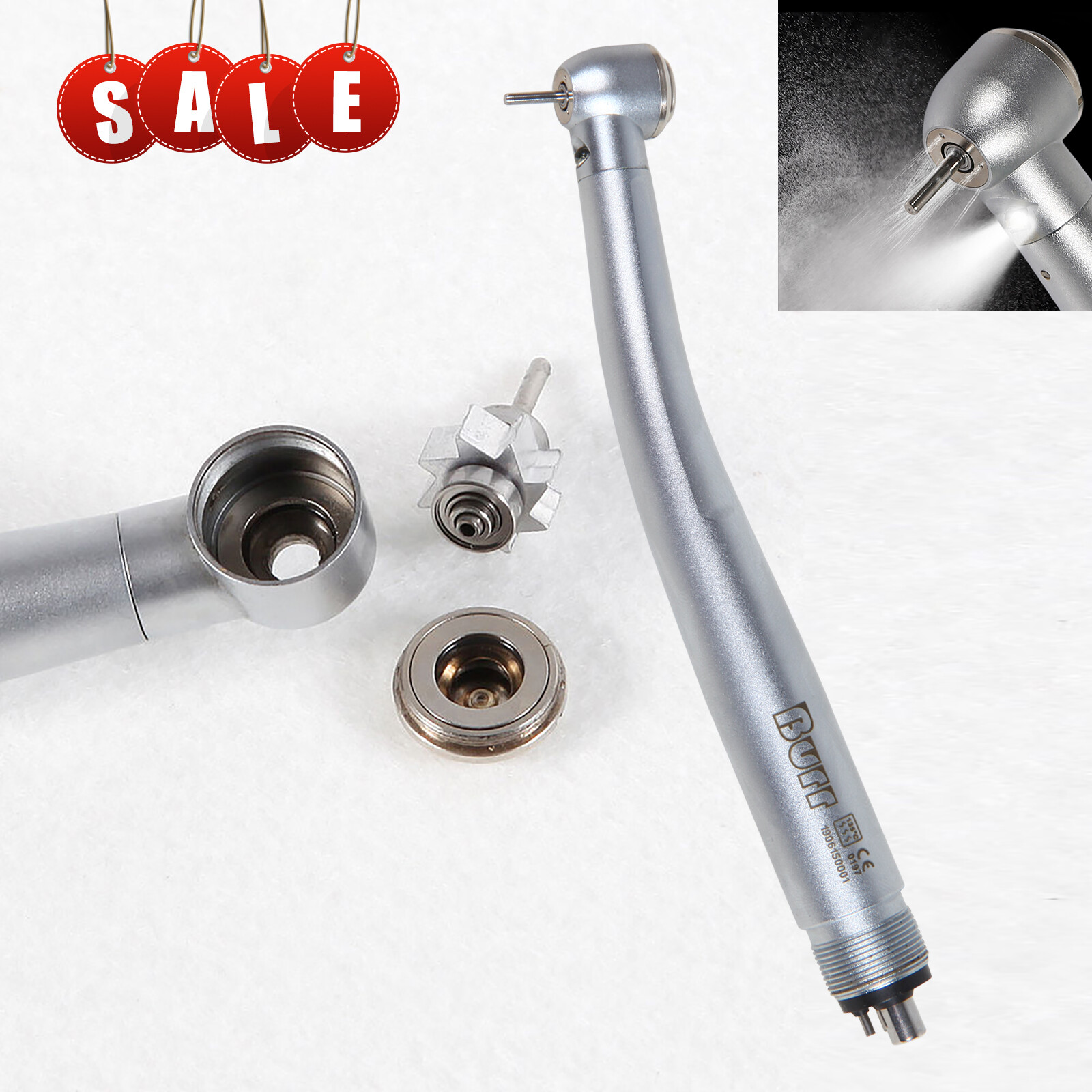 KaVo Style Dental LED E-generator Fiber Optic High Speed Handpiece 4Holes