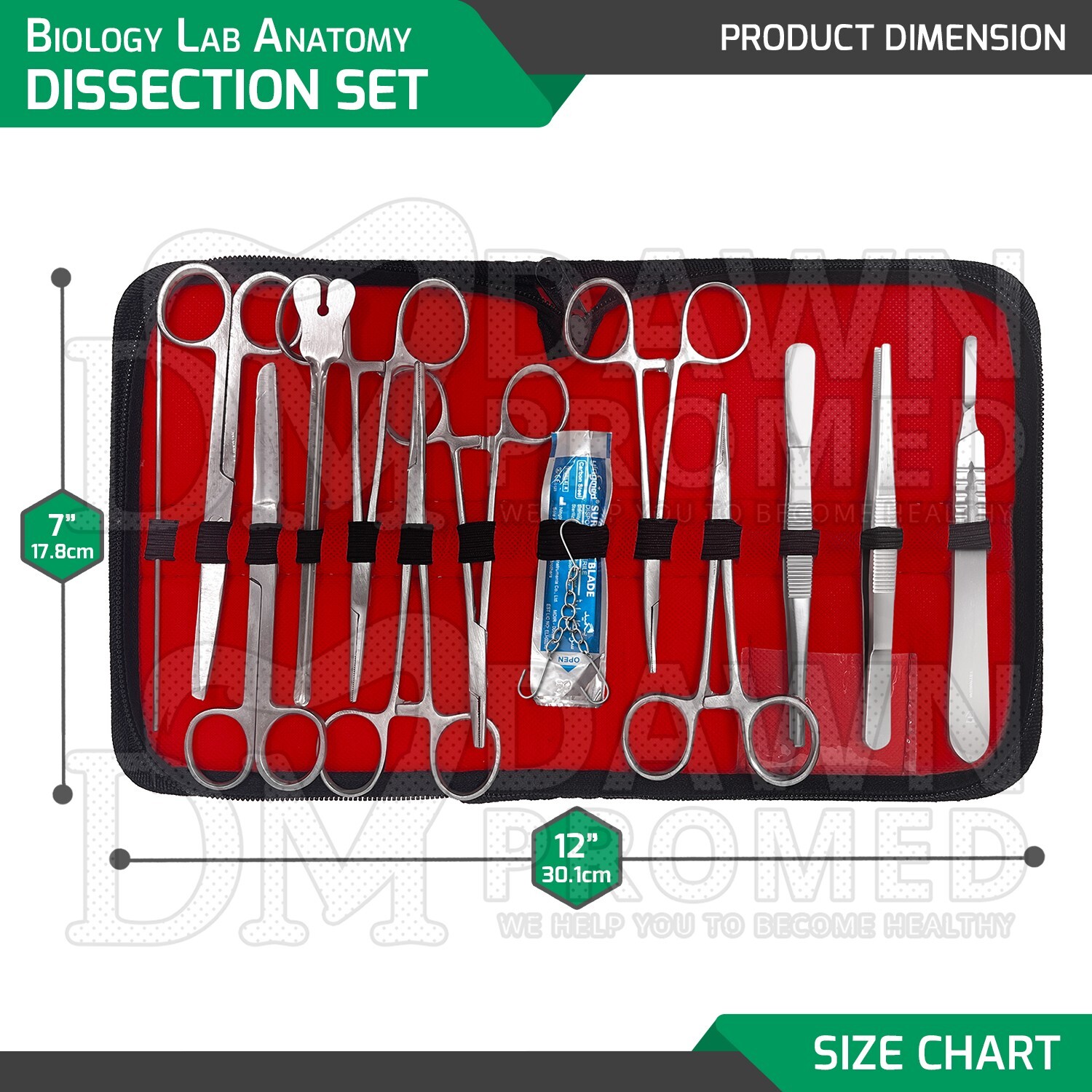 19 Pcs Advanced Dissecting Kit For Students Biology Lab Anatomy Dissection Set