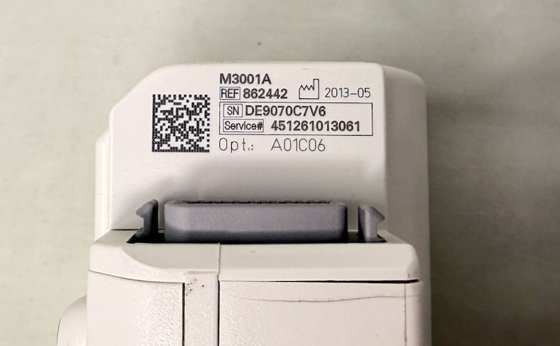PHILIPS IntelliVue M3001A MMS A01C06 Masimo SpO2 ECG Nipb Patient Module (0185)