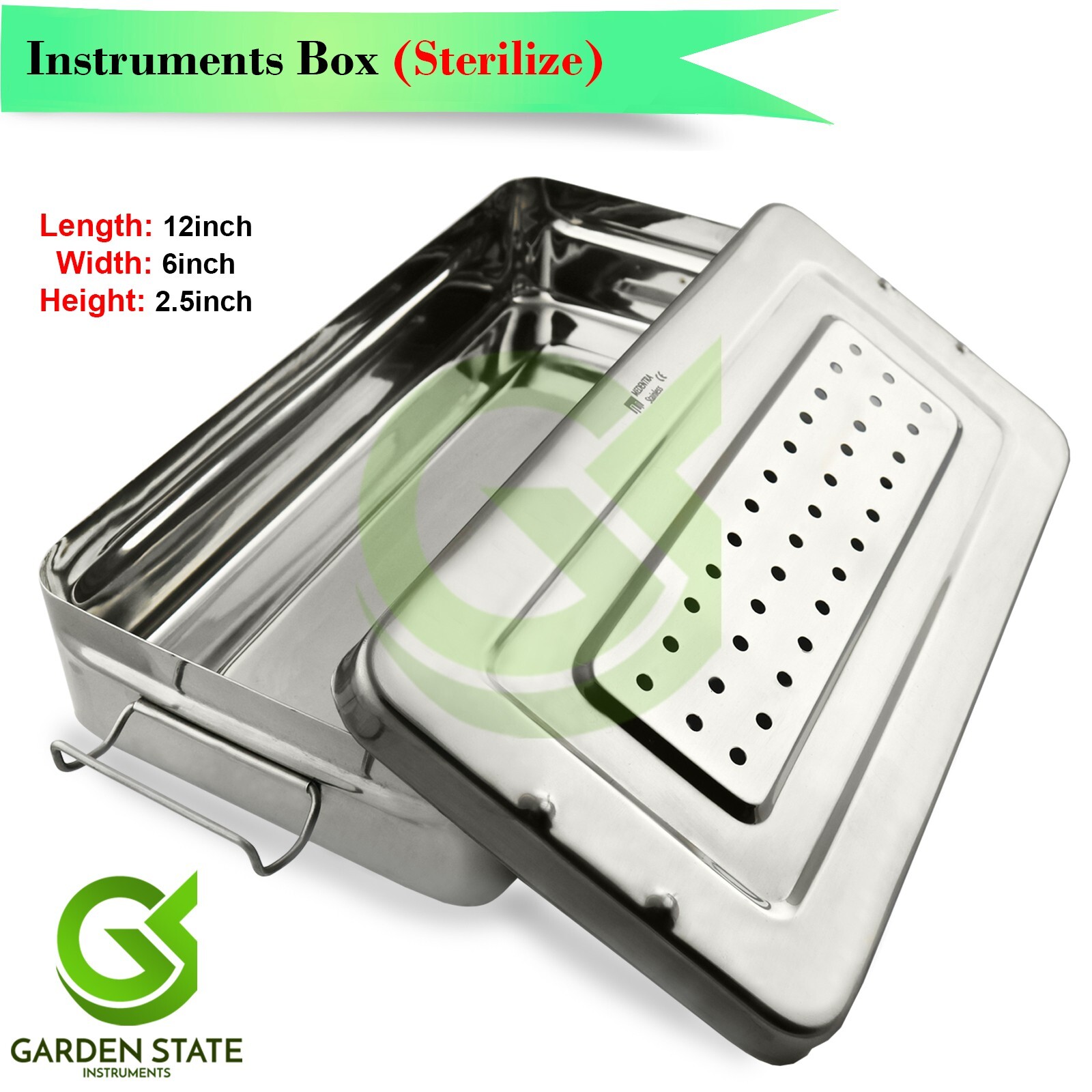 Veterinary Spay & Castration Surgery Kit Scissors Needle Holder Hook Clamp Box