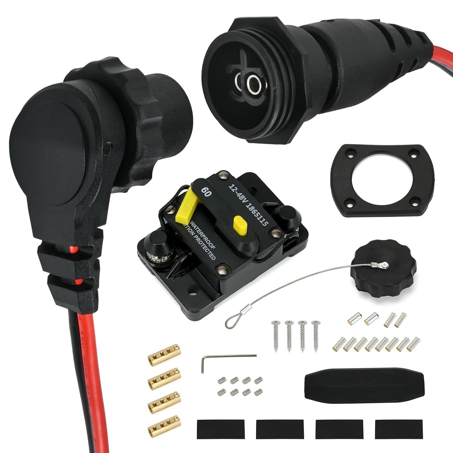 MKR-27 60 AMP Circuit Breaker 1865115 MKR-28 Trolling Motor Plug and Recepta…