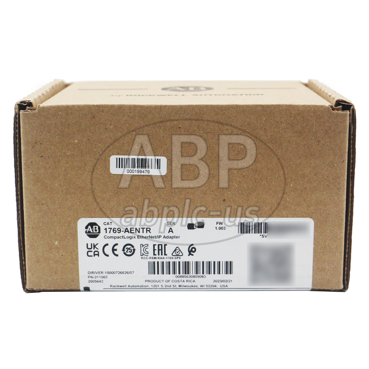 New AllenBradley 1769-AENTR 1769 Ethernet/IP Adapter 69-I/O,24.0V DC,Dual Port
