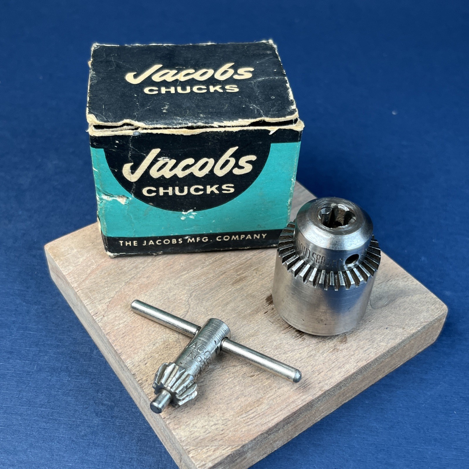 Jacobs No. 7B Drill Chuck, 0 to 1/4″ capacity, 3/8-24 mount, Hartford, USA