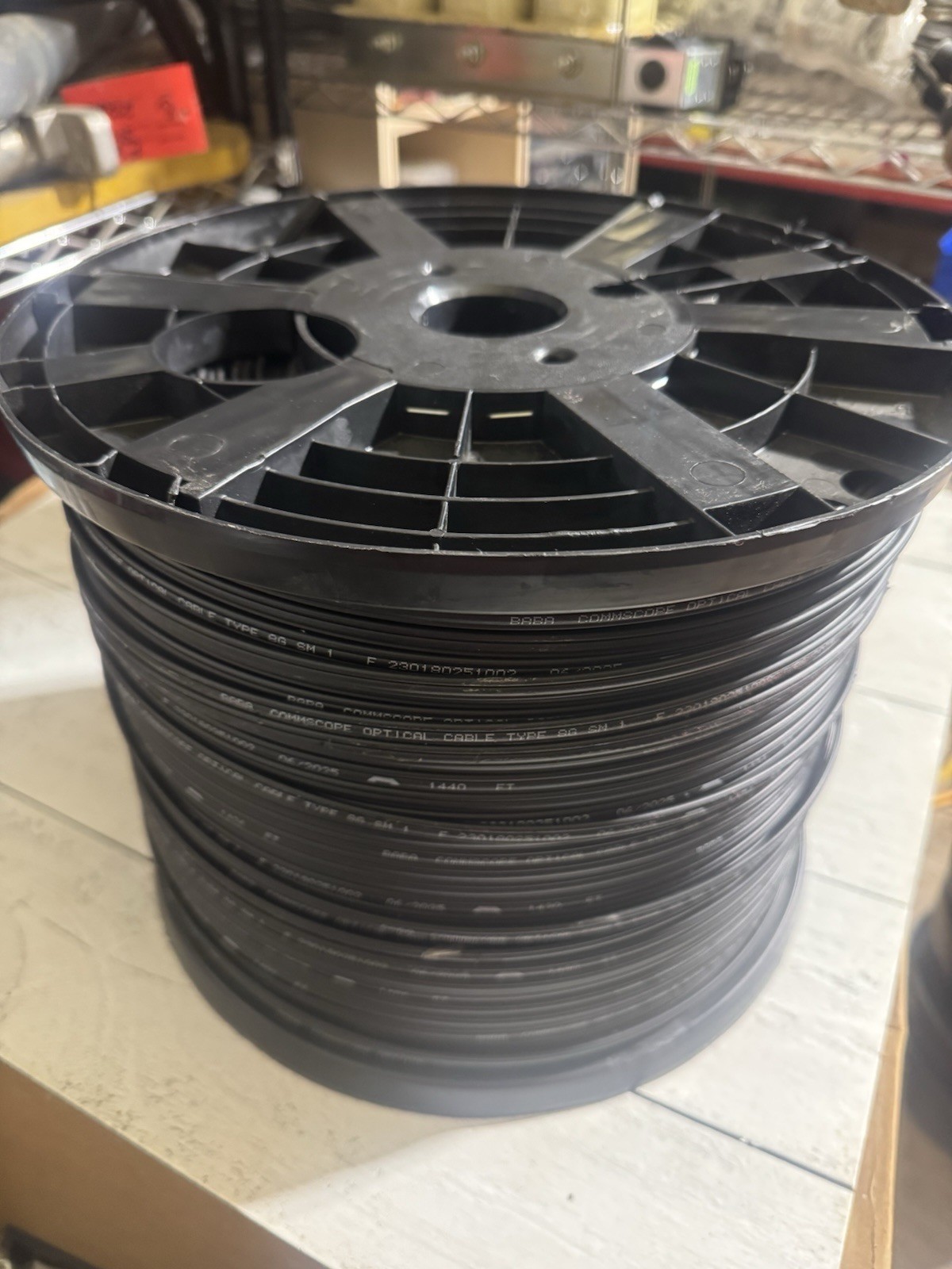 CommScope Type 8G SM 1 BABR Single Mode Fiber Optic Cable 1500FT New Reel