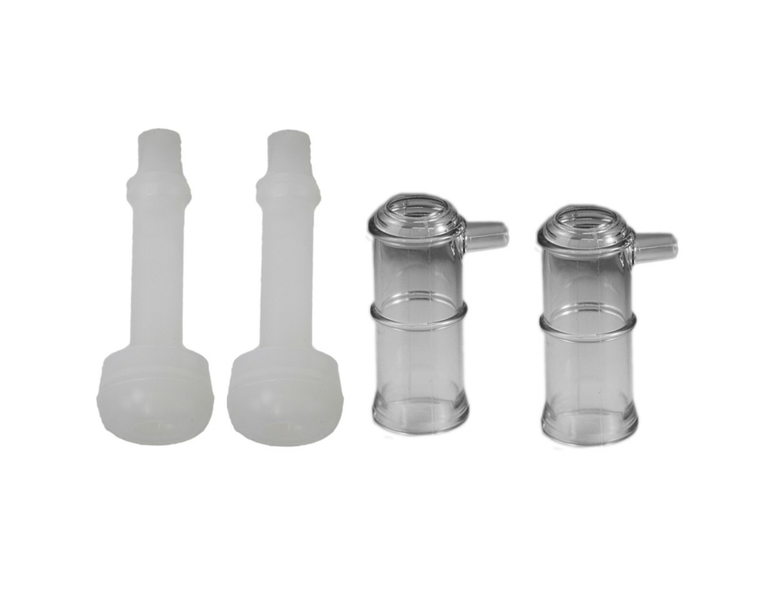 Melasty, Dwarf Goat Milker Clear Shell and Silicone Liner/Inflation. 2 Pcs Each.