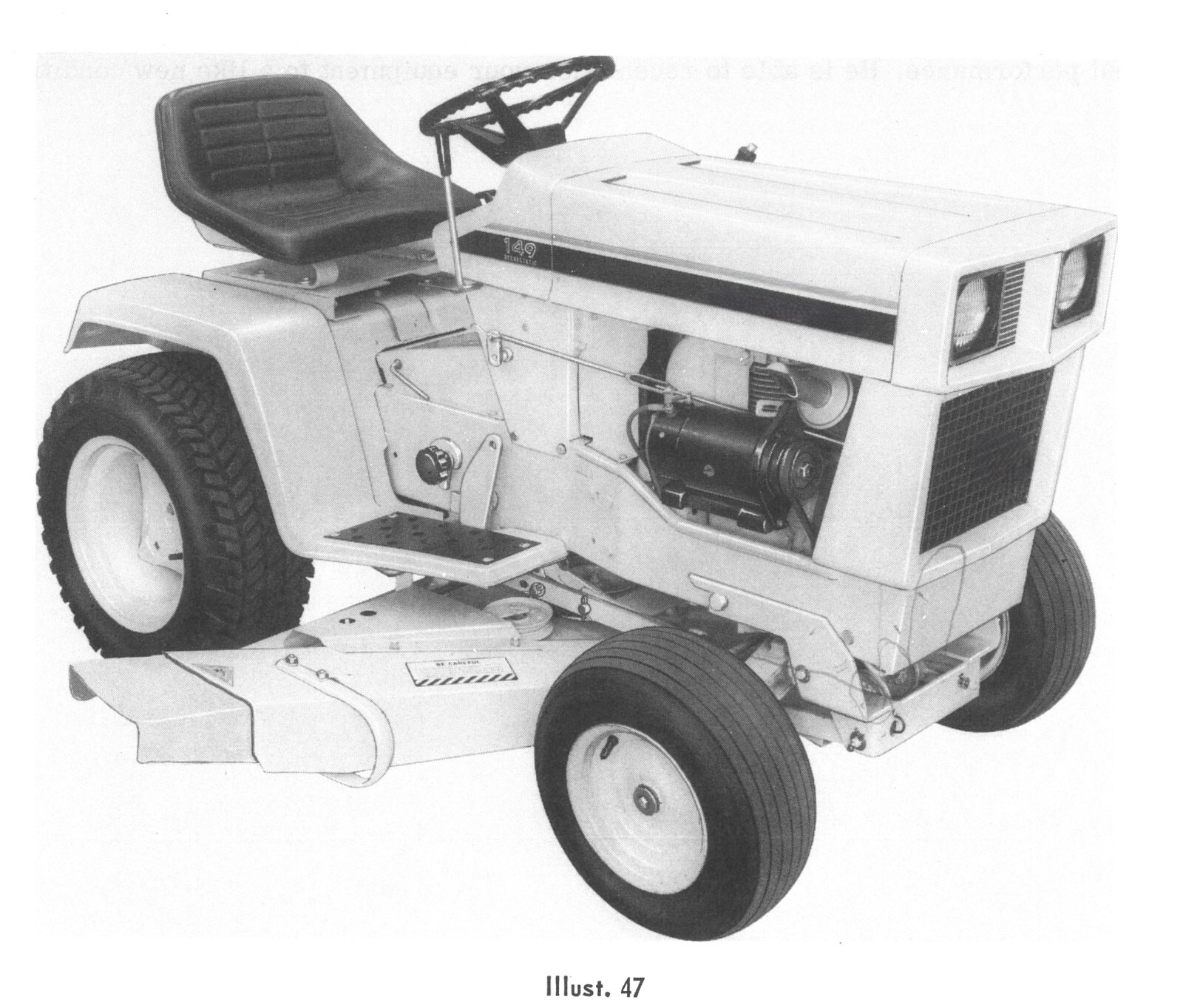 IH Cub Cadet 86 108 109 128 129 149 Owner’s Manual Lawn Tractor & Mower