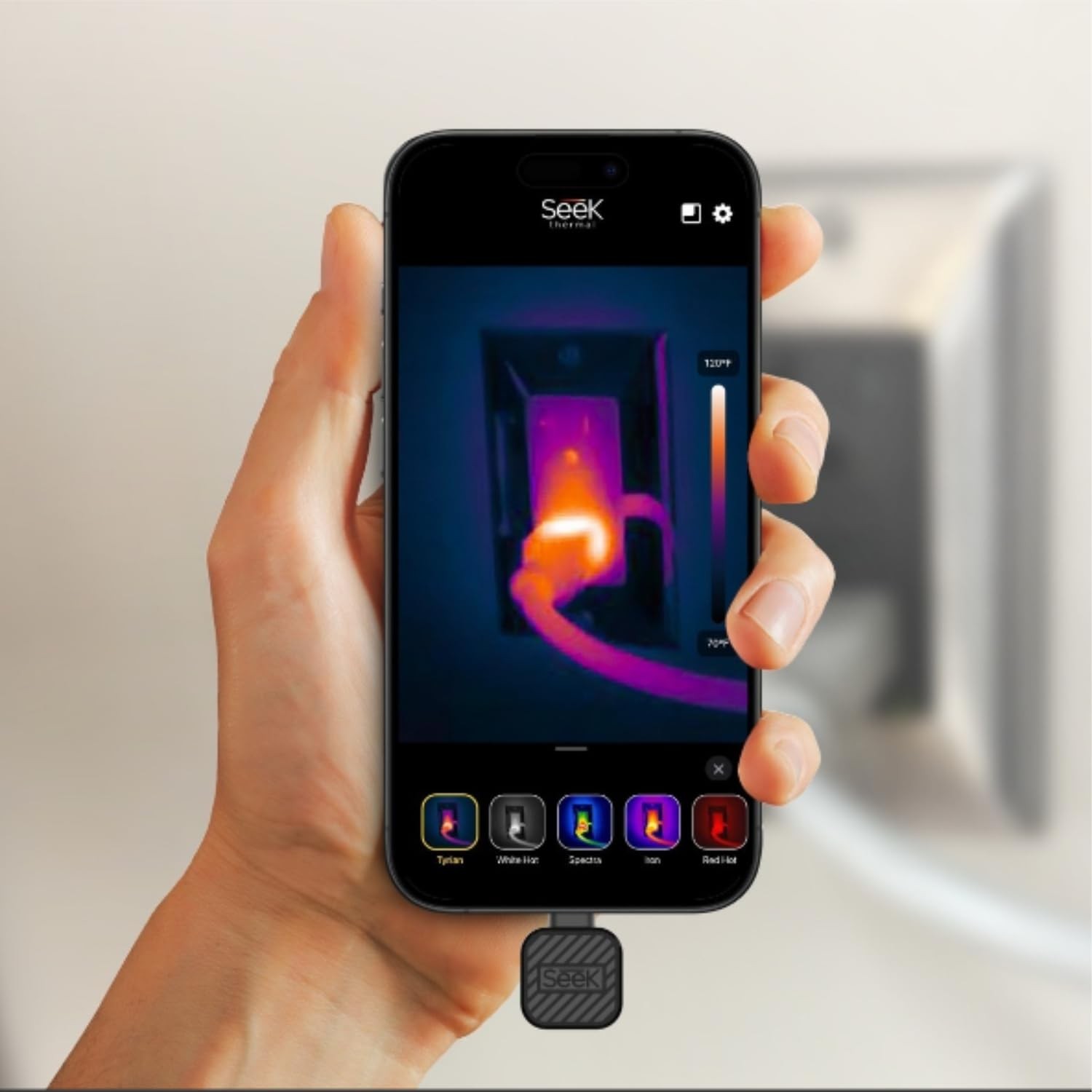 Seek Thermal – Nano 200 Thermal Camera for Apple iOS with USB-C Connector,iPhone