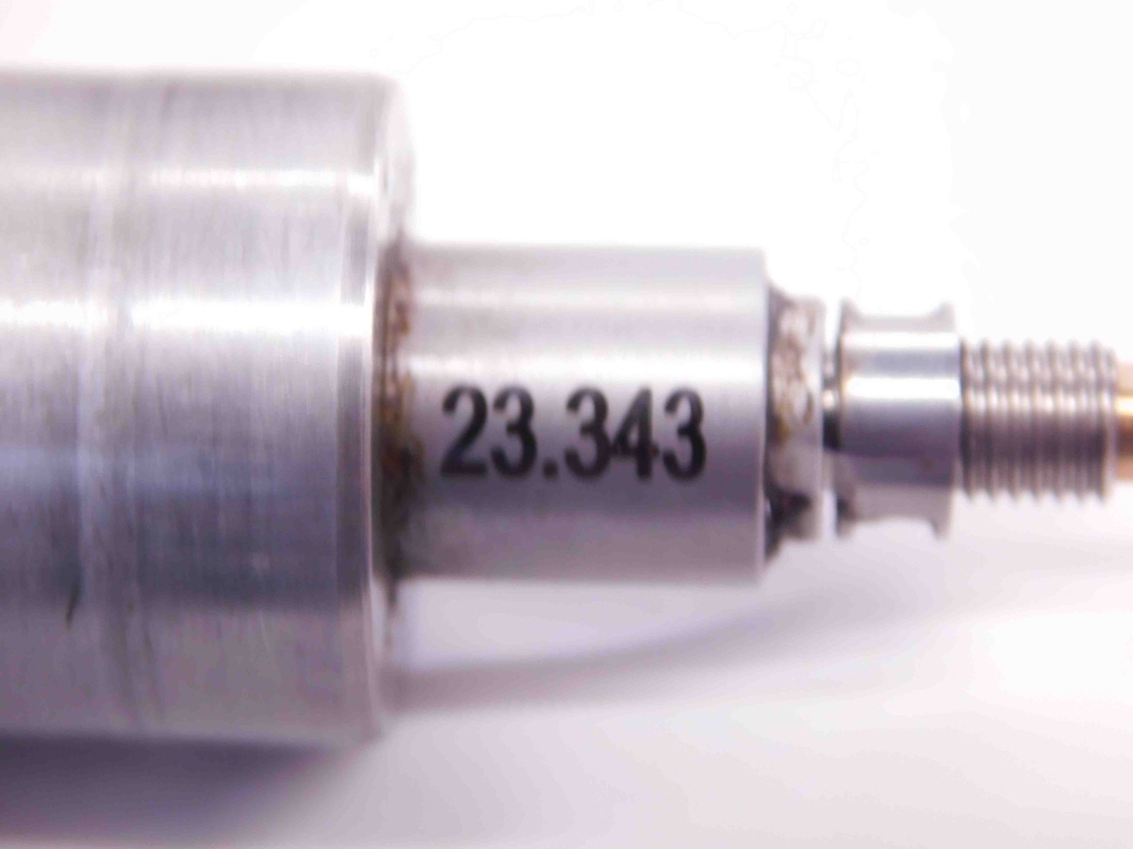 TESTAR MARPOSS 23.343 METRIC AIR PLUG GAGE 23.000 +.343 OVERSIZE 23 mm .9190