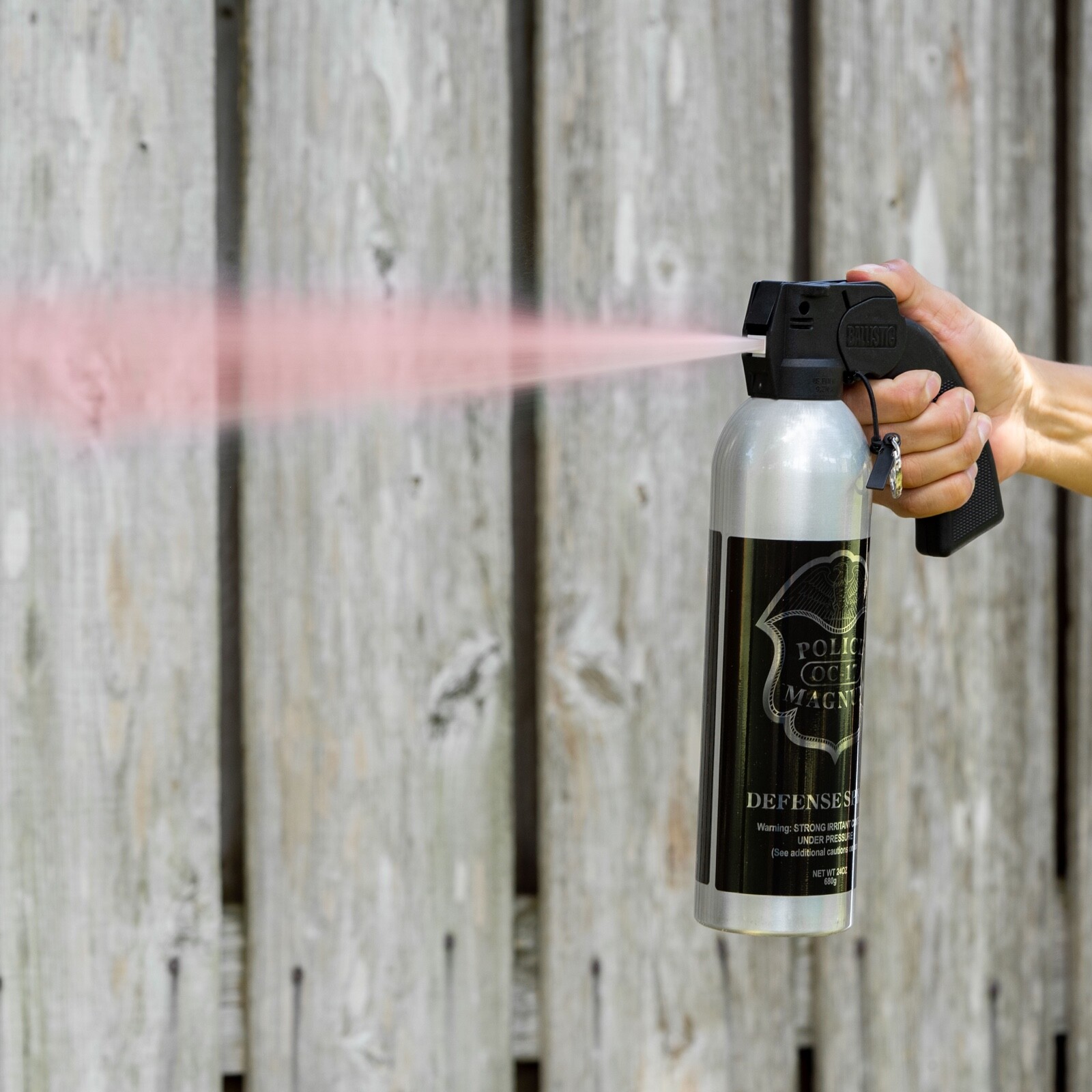 POLICE MAGNUM pepper spray 24 ounce Riot Pistol Grip Fog Home Office Security
