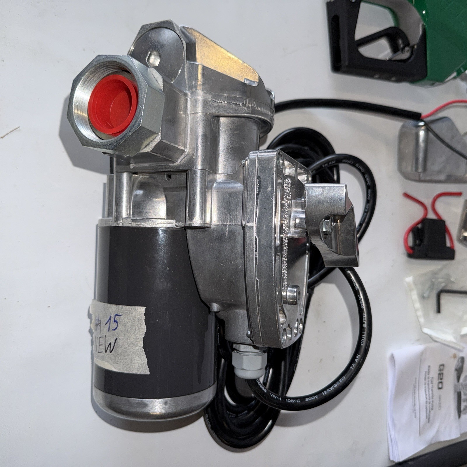 GPI G20-012AD 12V Fuel Transfer Pump 20 GPM w/ Auto Nozzle (New incomplete kit)