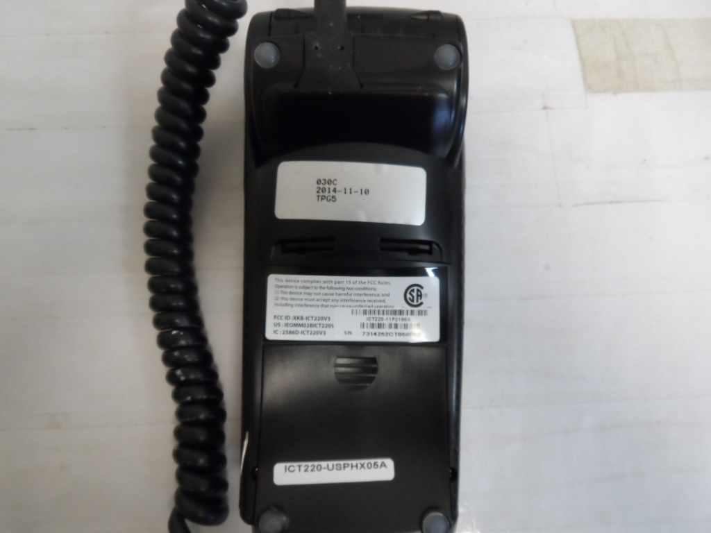 Ingenico ICT220 Credit Card Terminal with Chip Reader **AS IS (8352-1 C1F)