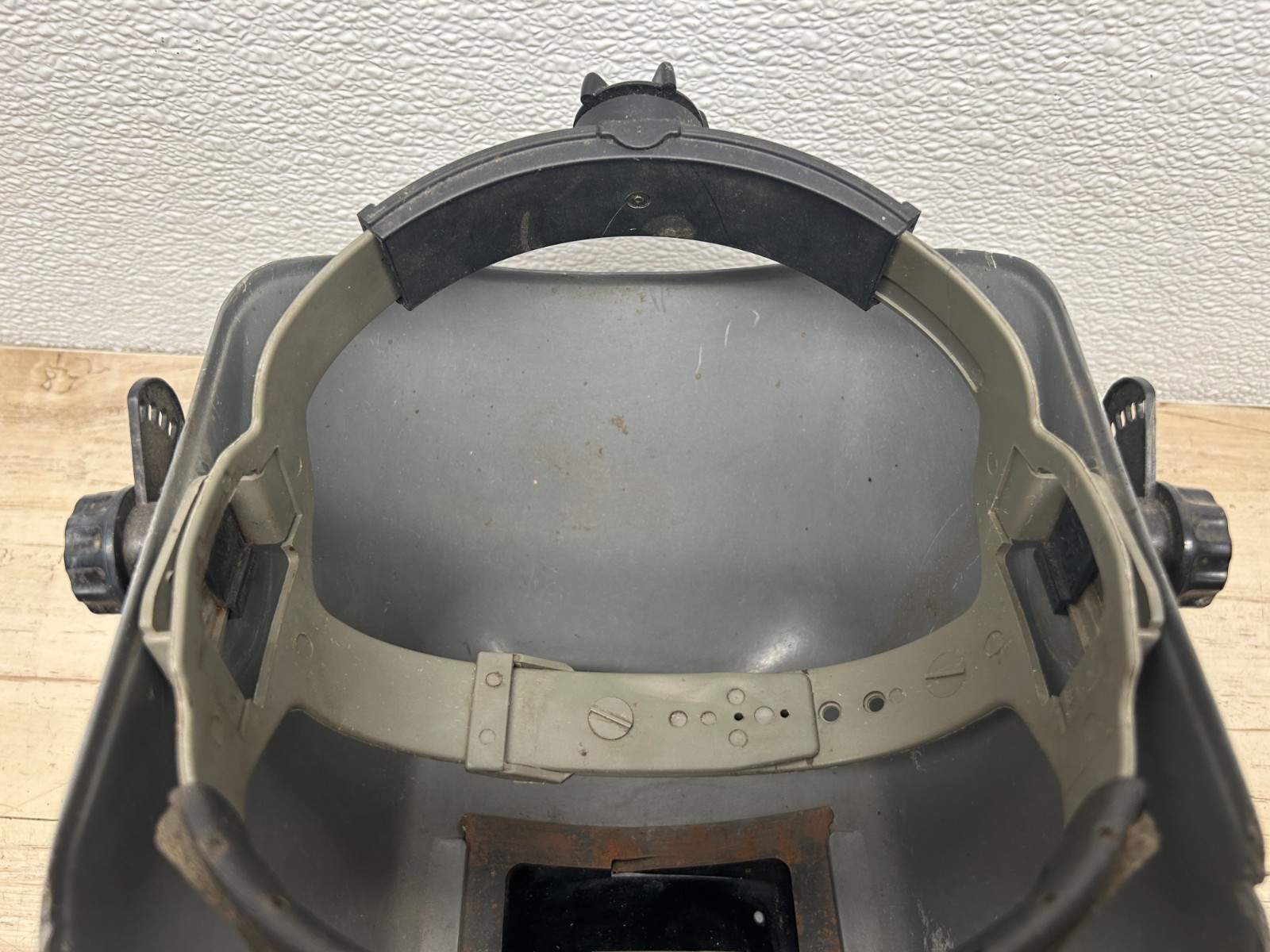 Vintage Fibre-Metal Welders Mask Gray Thermoplastic Welding Helmet