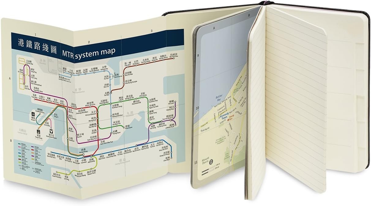 Moleskine City Notebooks Hong Kong with Plain and Ruled Page, Notebook with Hard