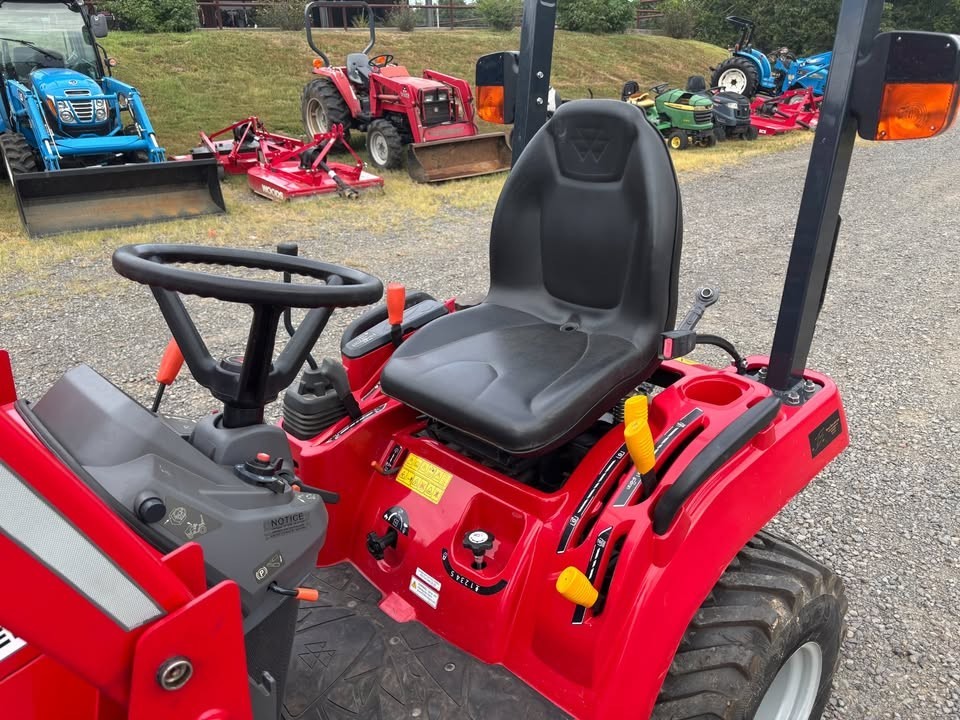 2023 Massey Ferguson GC1723E 22.5 HP Farm Tractor, 35 hours, 3+ years warranty