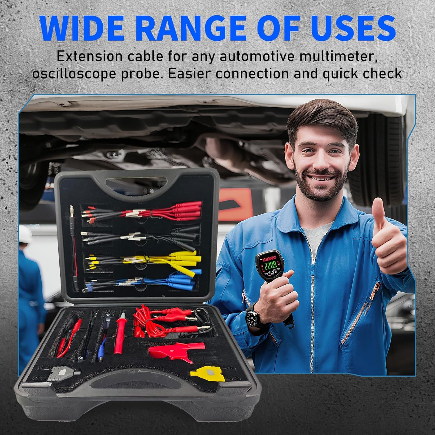 76-Pcs Automotive Circuit Test Lead Kit, Multimeter、Electrical Test Leads Kit