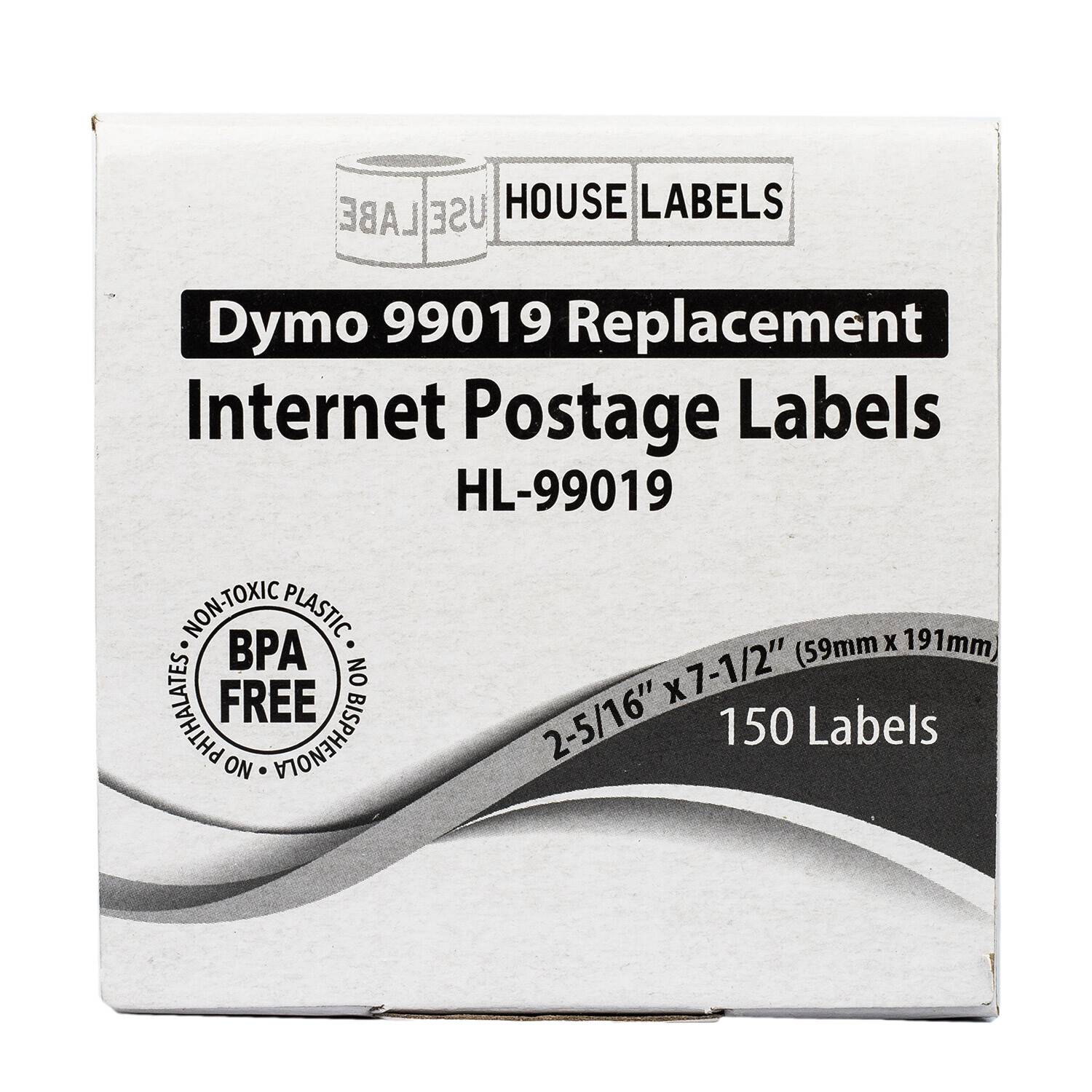 DYMO 99019 1-Part eBay PAYPAL Direct Thermal Postage Labels – 150 per Roll