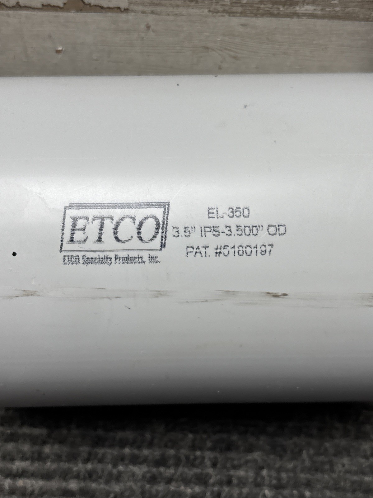 ETCO E-loc Coupling IPS 3″ Nominal x 3.5″ x 3″ PVC Conduit Size EL-350