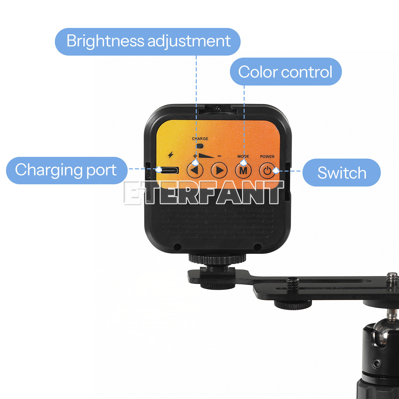 ETERFANT Dental LED Fill Light Oral Photography Flash Light Lighting Brightness