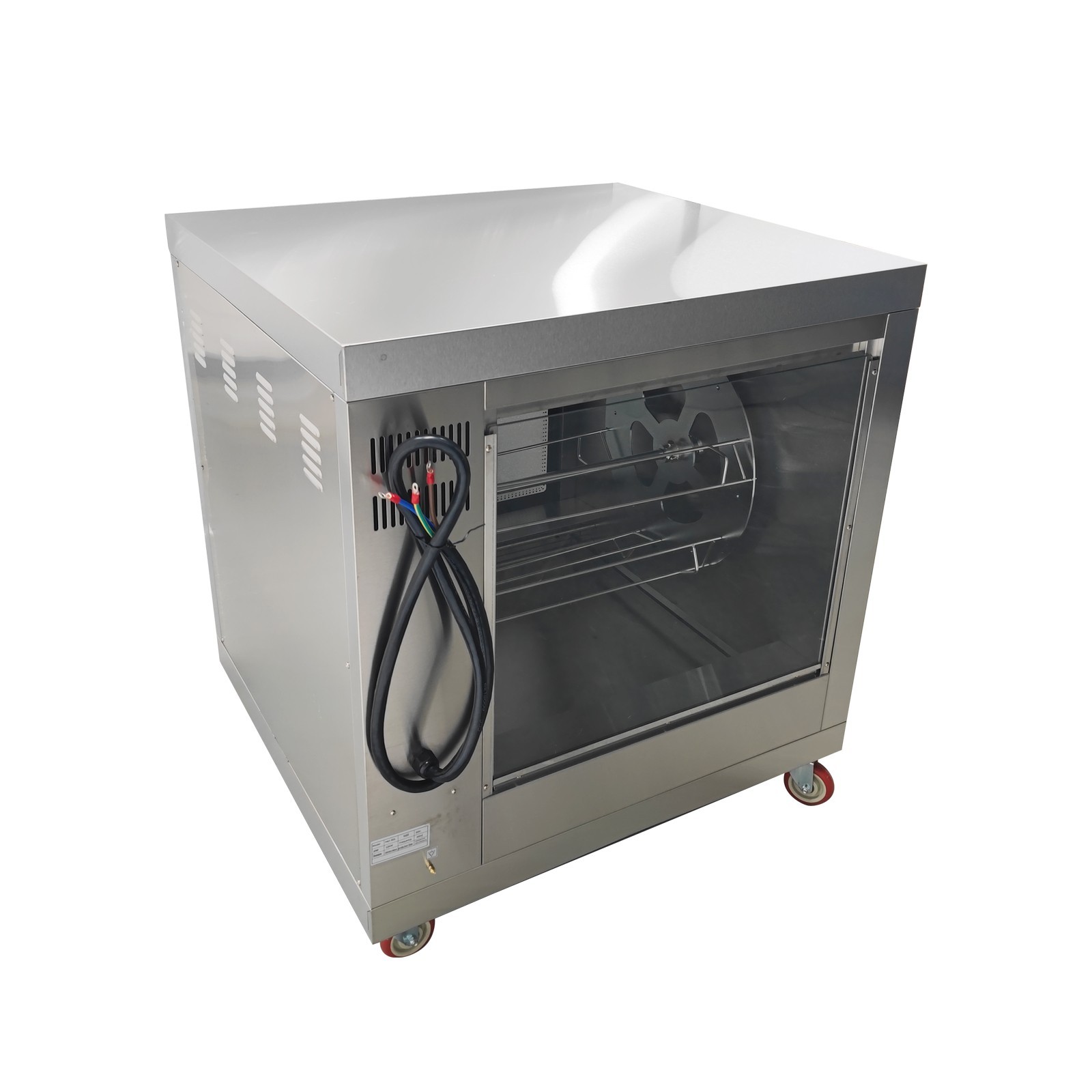 220V Electric Chicken Rotisserie Machine 122-572℉ Temp. Adjust Rotisserie Machin