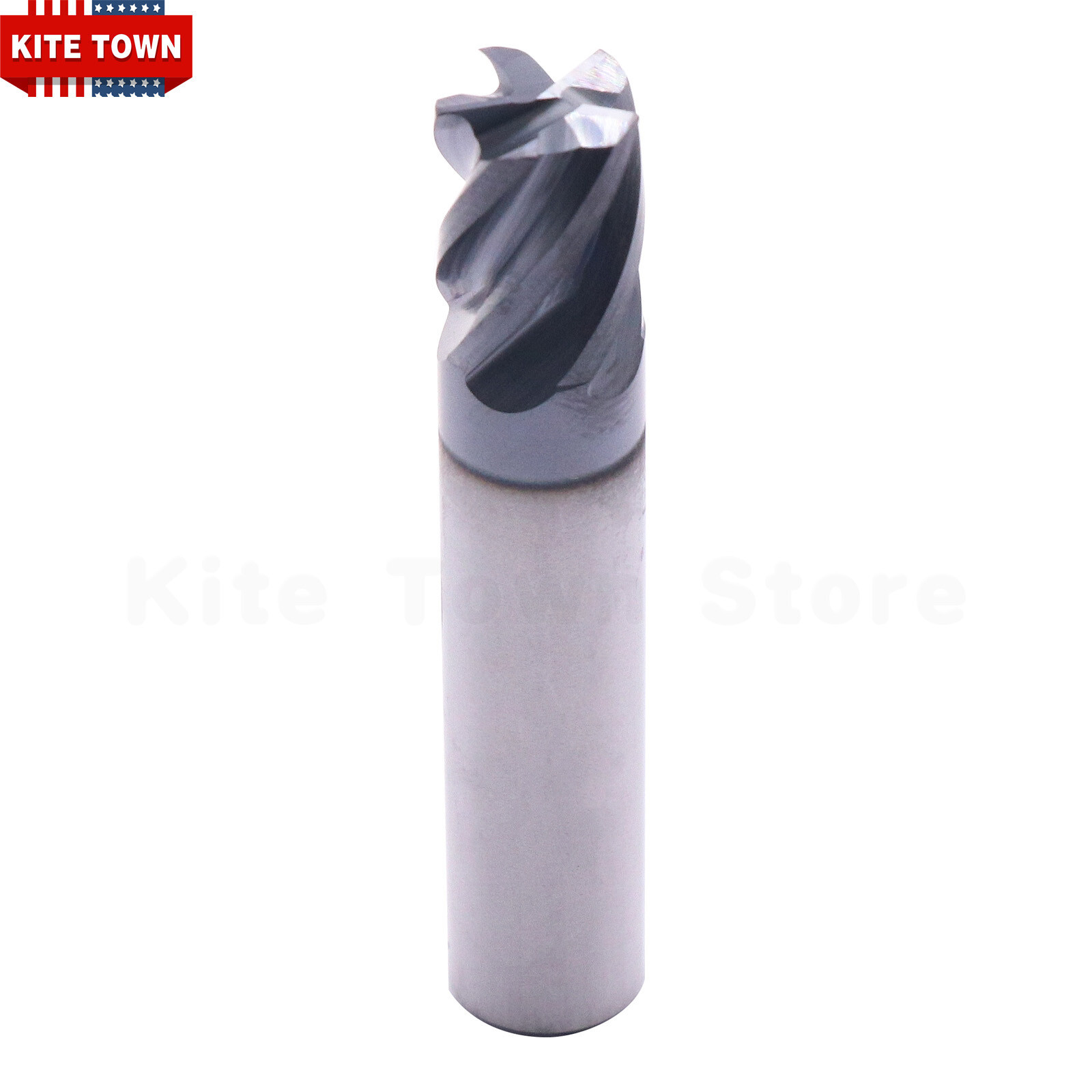 3/8″ 5 Flute Variable Helix Carbide End Mill – .020 Corner Radius – AlCrN Coated