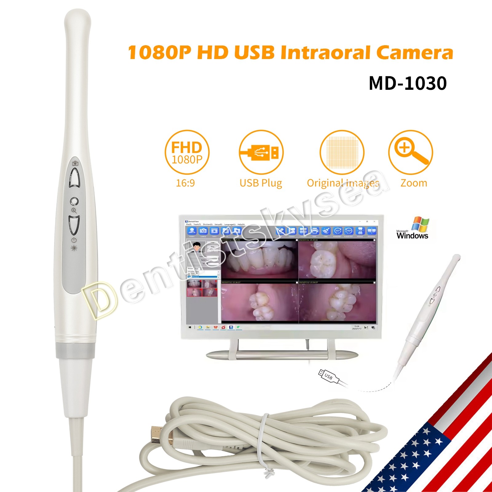 Dental Ultrasonic Piezo Scaler Handpiece fit For EMS WOODPECKER type Tips 135℃