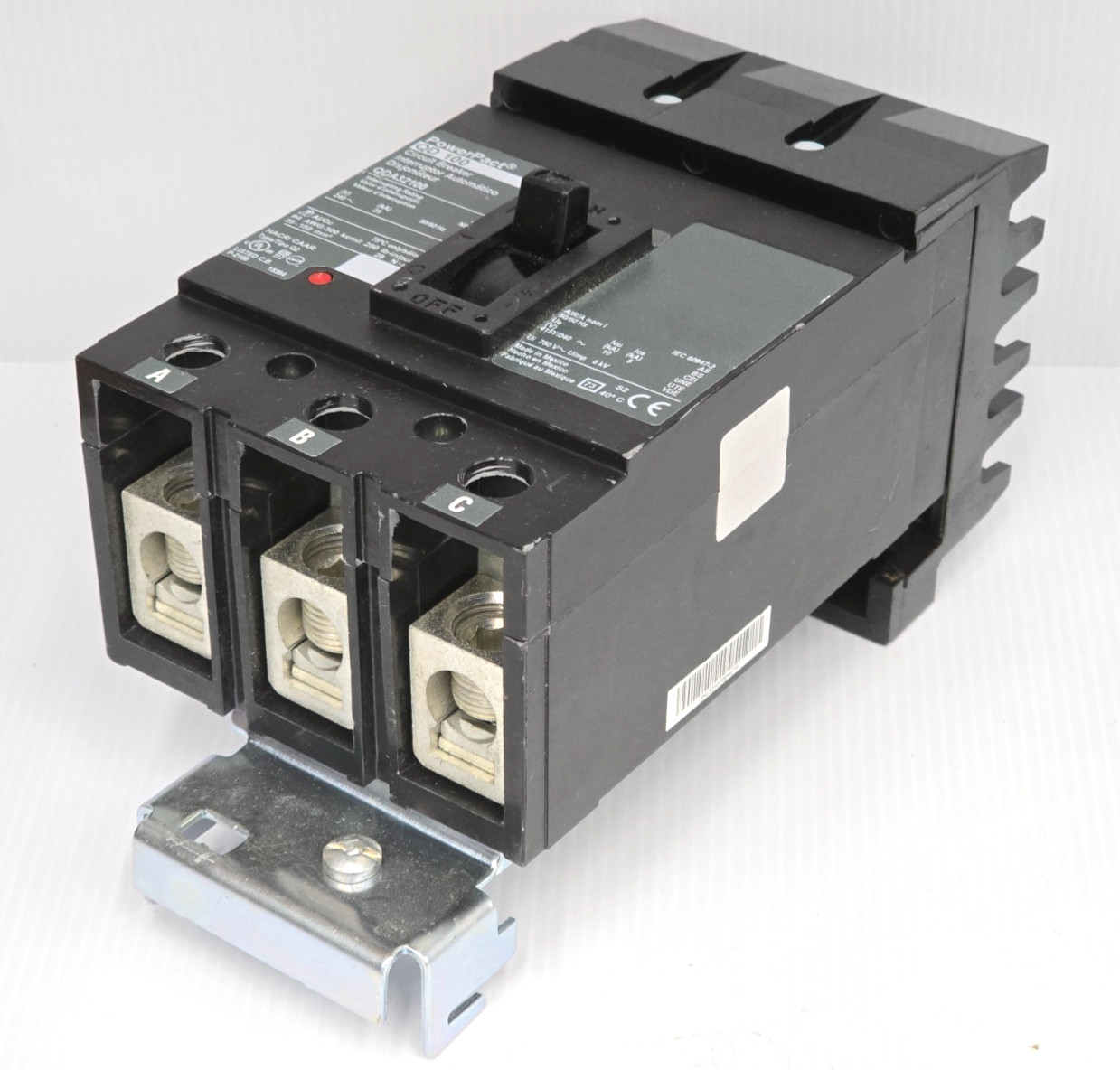 New Square D PowerPact 100 Amp I-Line Circuit Breaker 240 VAC 3P 25 kA QDA32100