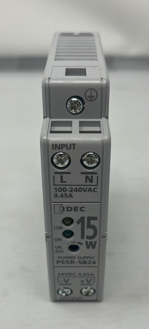 IDEC PS5R-SB12 12 VDC 15 WATT 1.2 Amps POWER SUPPLY New