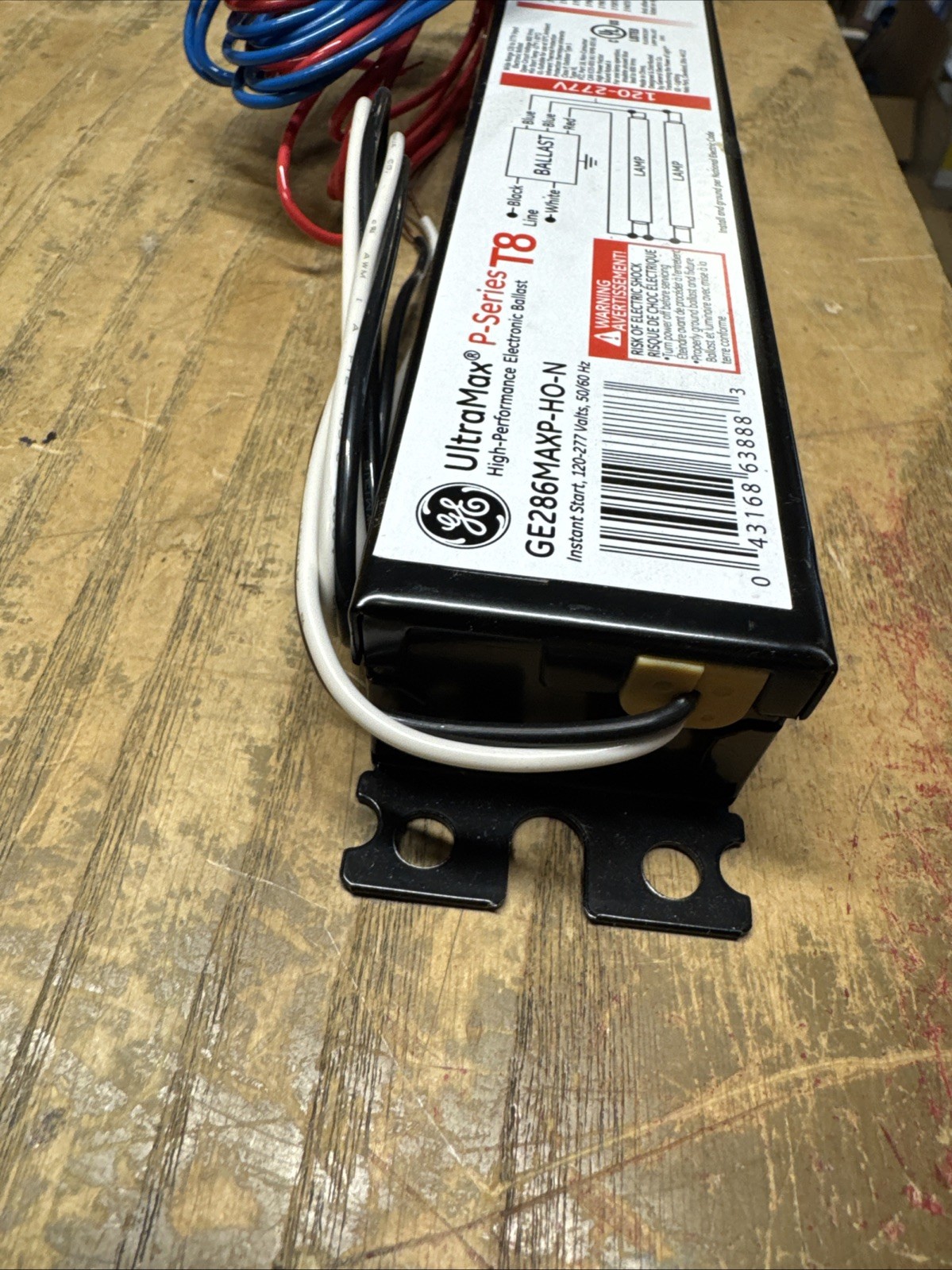 GE ProLine GE286MAX-HO-N – 63888 T8 High Output Fluorescent Ballast 22JS2533-A12