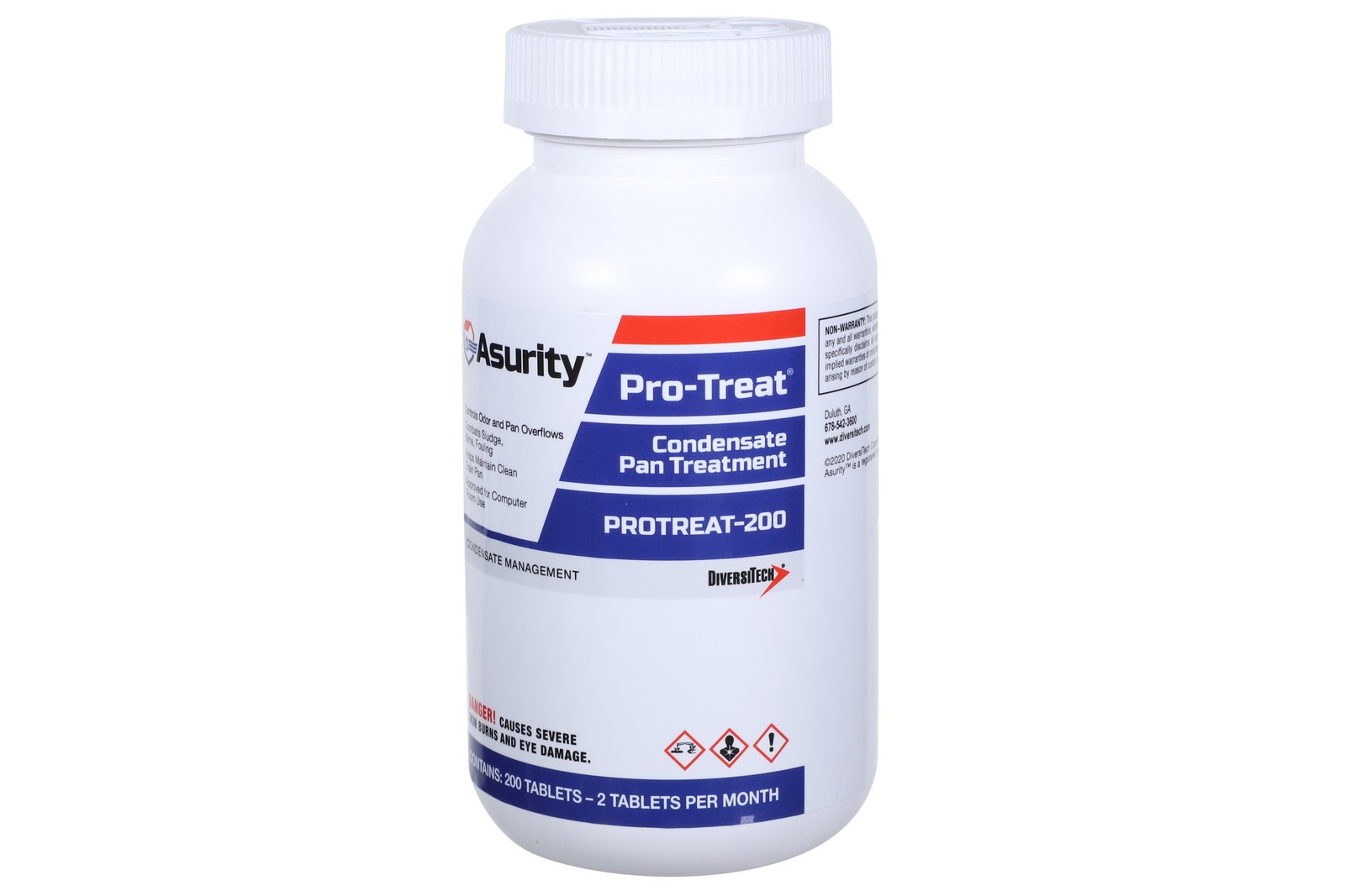 Asurity Drain Pan Tablet Item # PT-200 Diversitech Model # PROTREAT-200, 2-PACK