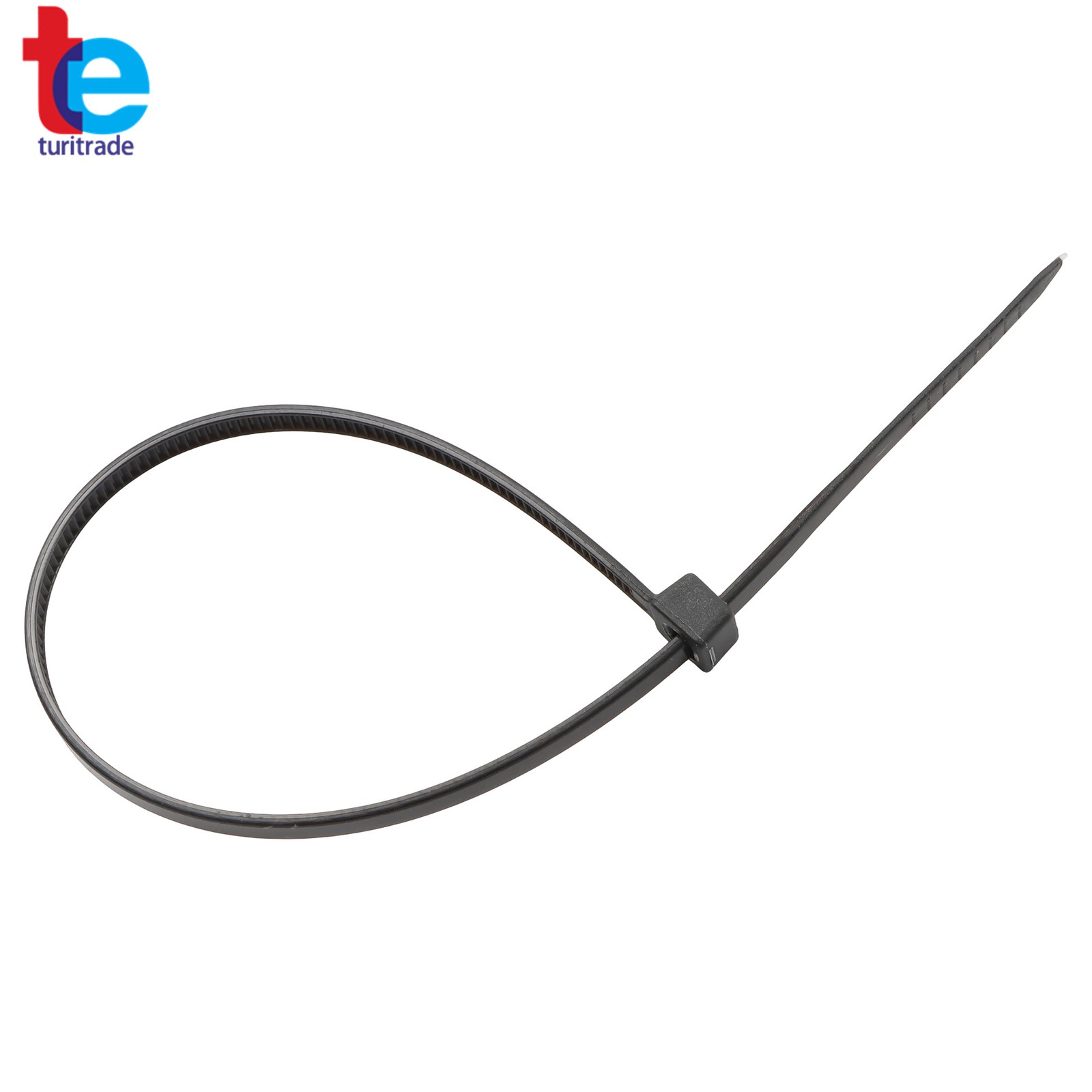 5000x 8″ Zip Ties 40lb Tensile Uv Black Heavy Duty Cable Ties 0.14″ Width