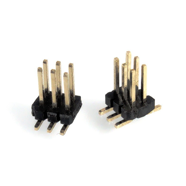 2×3 Dual Row 1.27mm SMD Surface Mount Straight Male Pin Header (2 Pc)