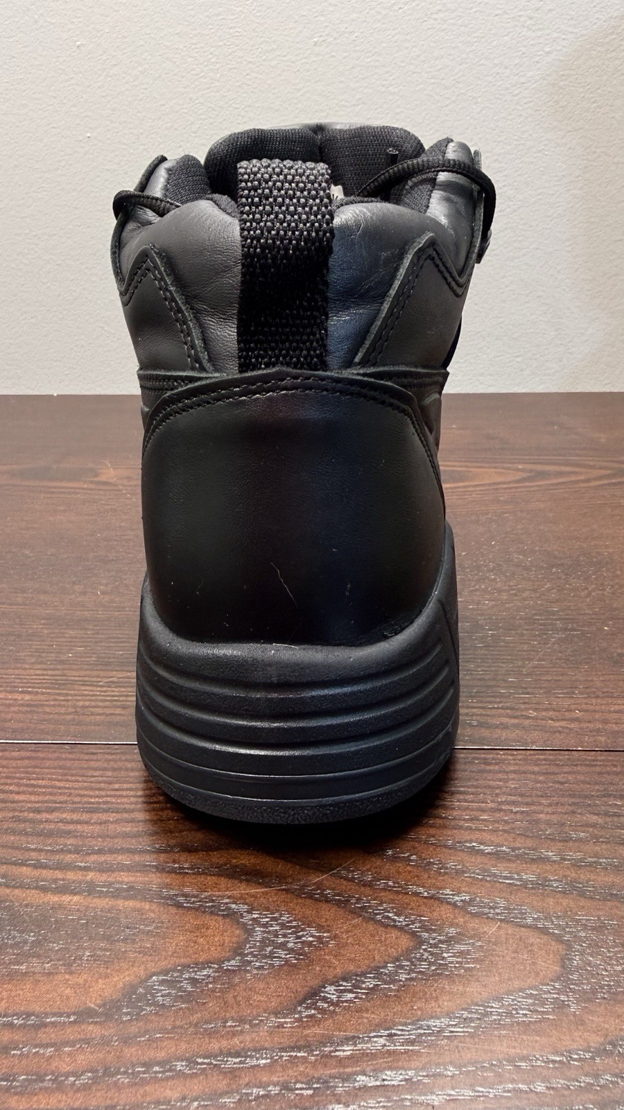 Reebok Work SR USA CP8375 Mens Size 10M Black Leather Slip Resistant Shoes