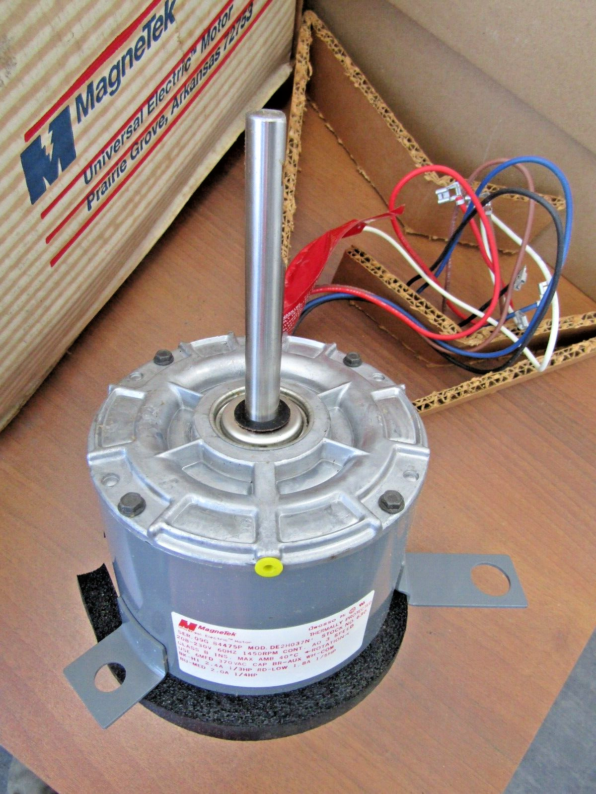 🔥NEW MAGNETEK 630 1/3 HP SPLIT CAPACITOR MOTOR 208-230VAC 3 SPEED 1450 RPM DUAL