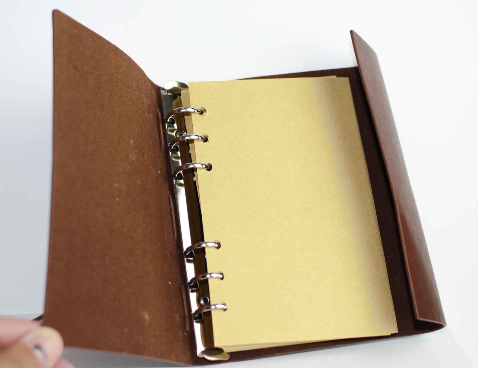 MaleDen Nautical Theme Brown Leather Spiral Journal Refillable