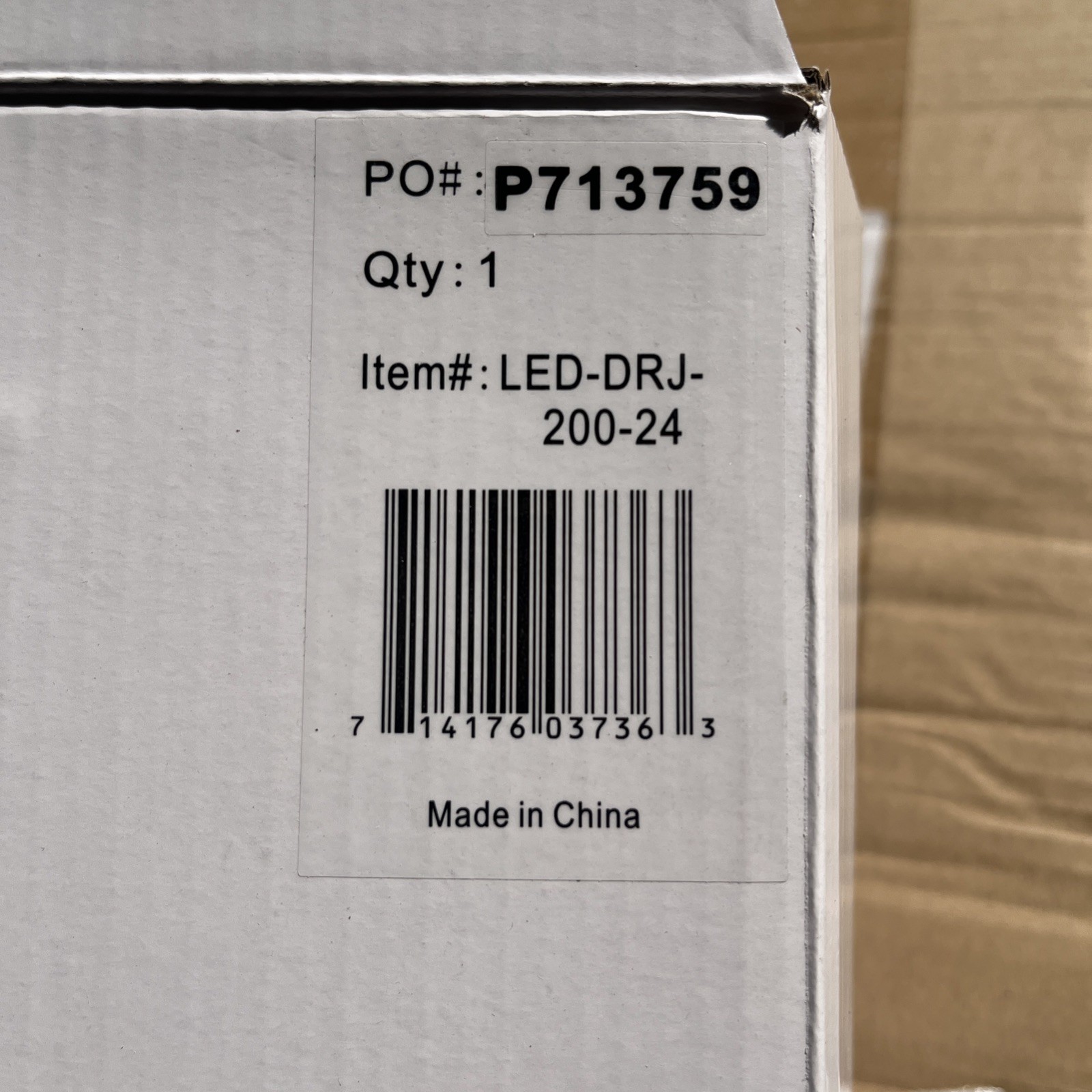 American Lighting 200W LED DRJ 200-24 Volt Driver W Junction Box
