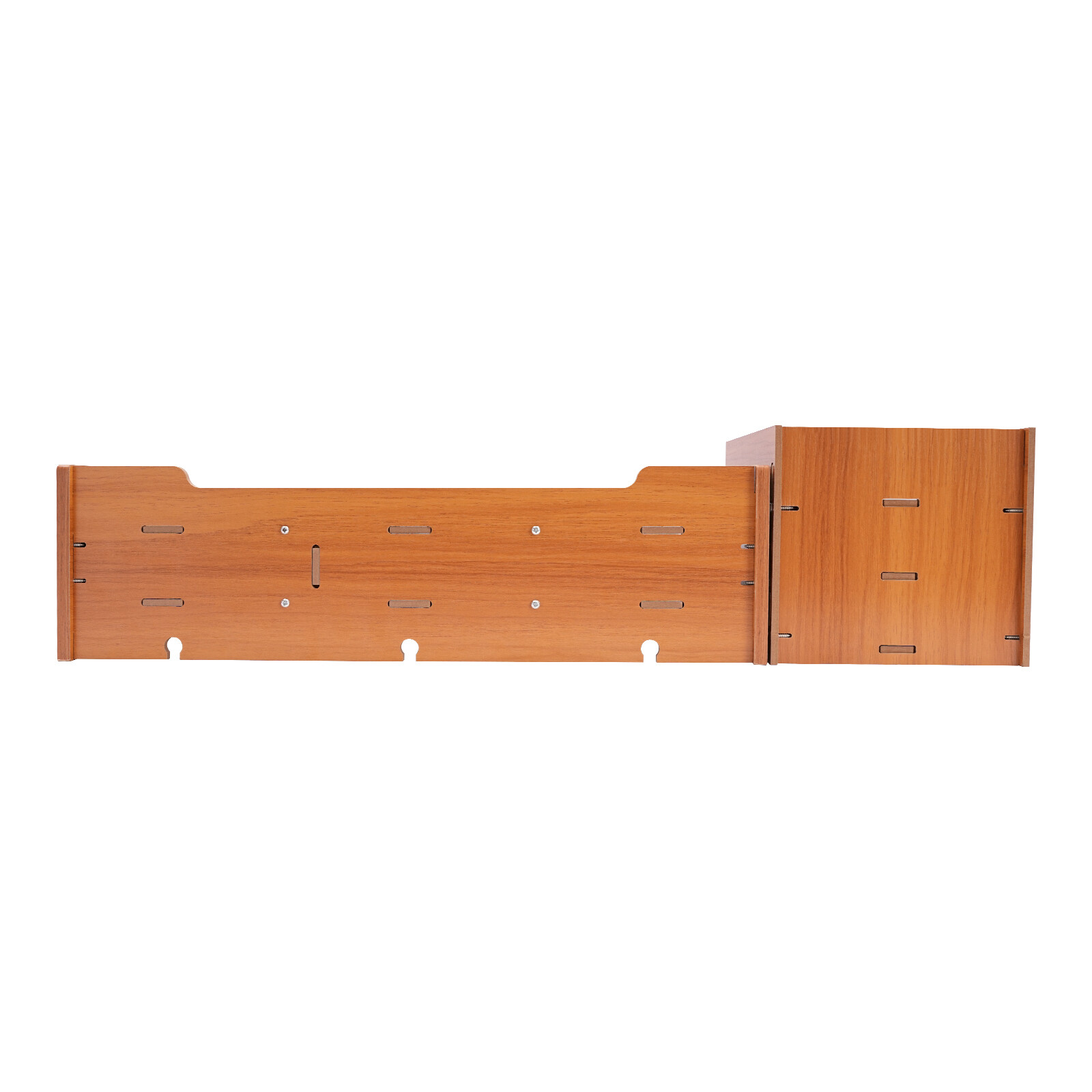 Wooden Desk Organizer with Drawers Office Supplies Computer Desktop Tabletop
