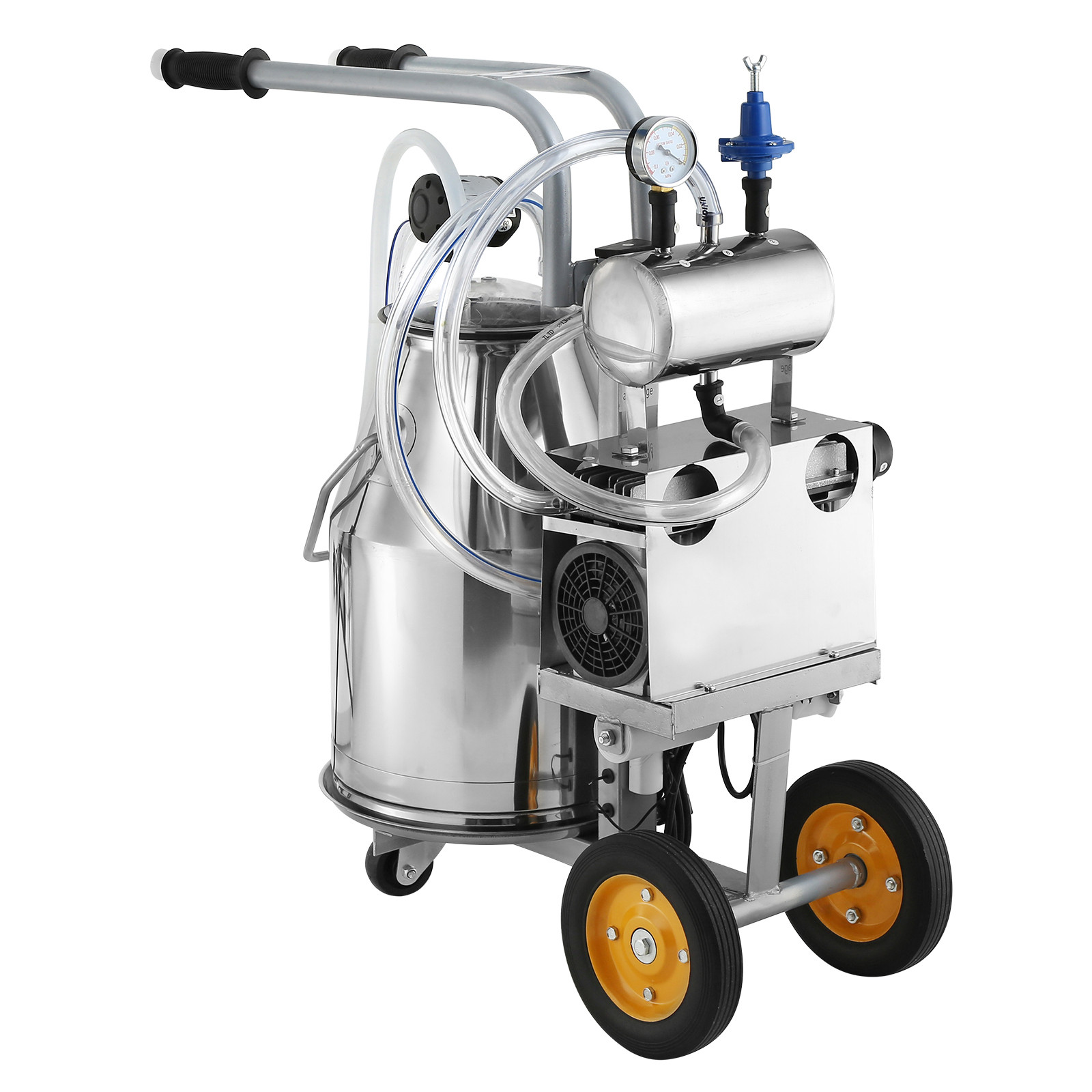 Electric Cow Milking Machine Milking Equipment 25L 304 Stainless Steel