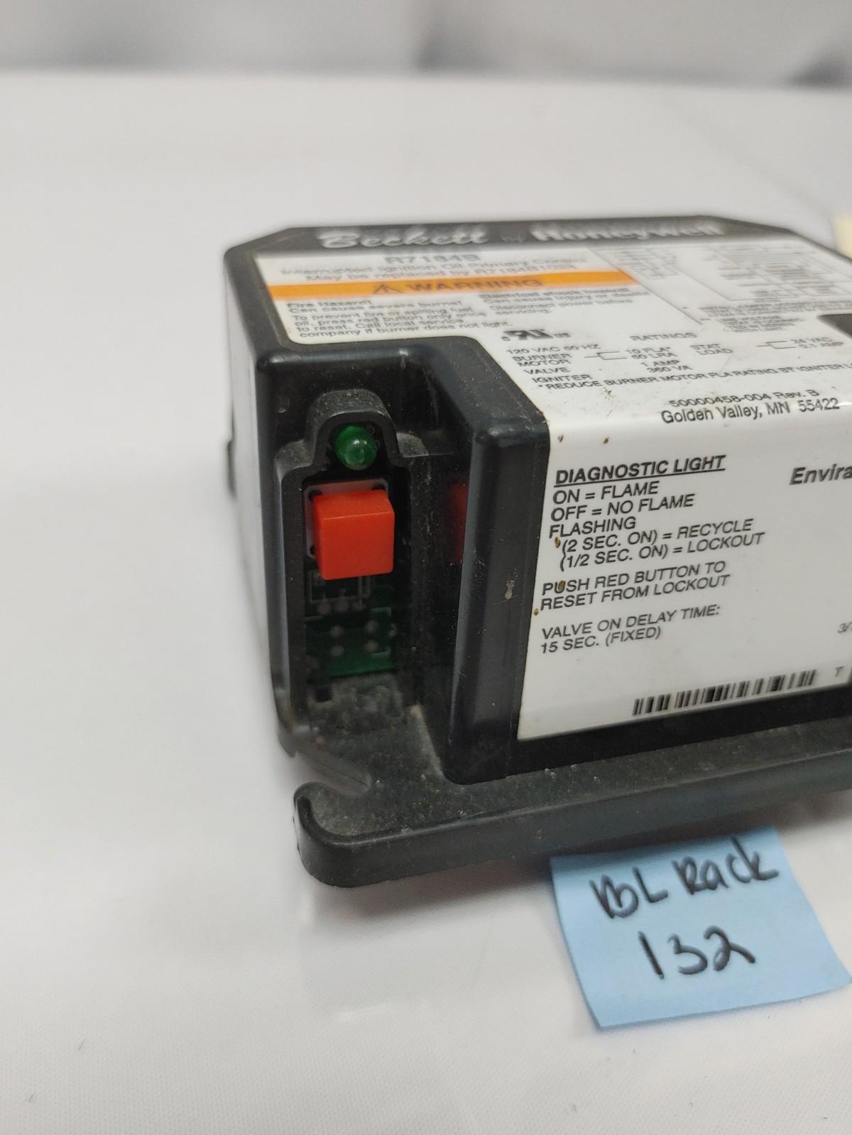 Beckette By Honeywell R7184B1024 Ignition Oil Primary Control