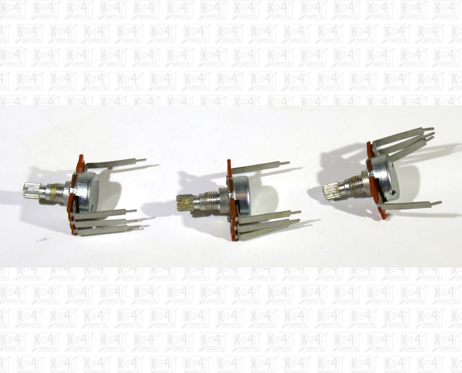 50000 Ohm Raised Pot Potentiometer B50K Lot Of 3 Center Detent NO HW