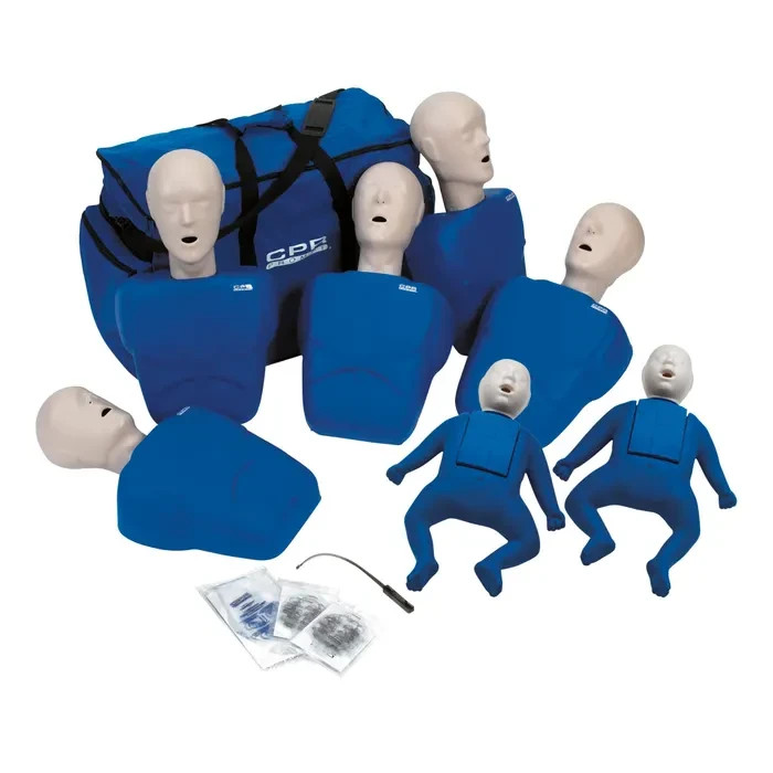 NASCO MANIKIN CPR Prompt® TPAK 700 7-Pack – Blue LF06700 *NEW*