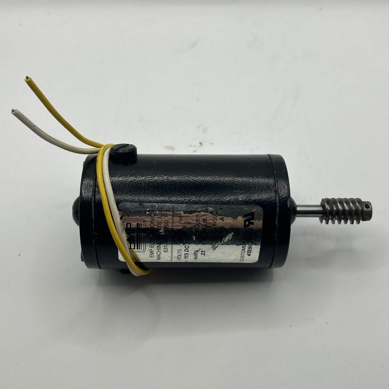 EMP 45690 Correction Motor 115DC 10 RPM 35 IN. LB TORQUE