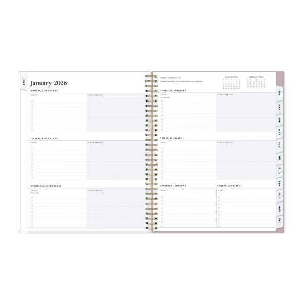 8.5"x11" Planner Zoya RY 2026 Weekly/Monthly Safety Wirebound