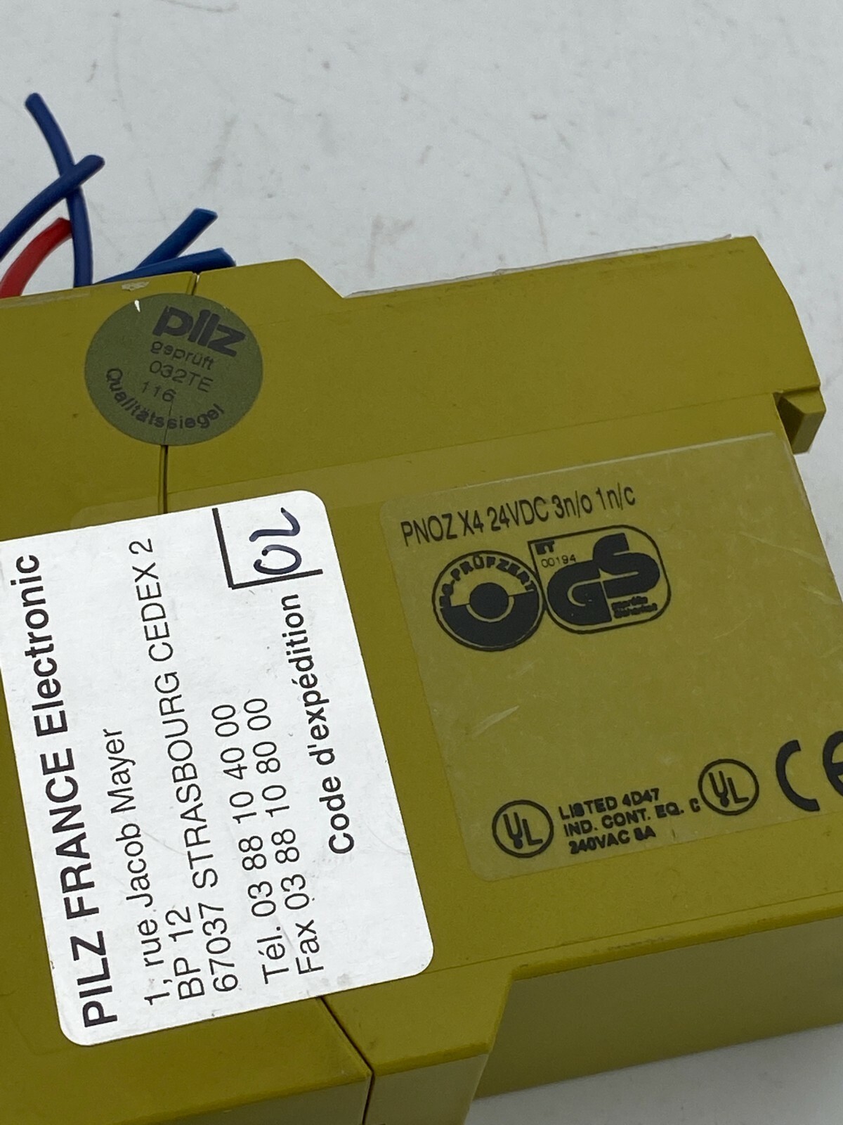 1pc x PILZ PNOZ X4 Industrial Relay