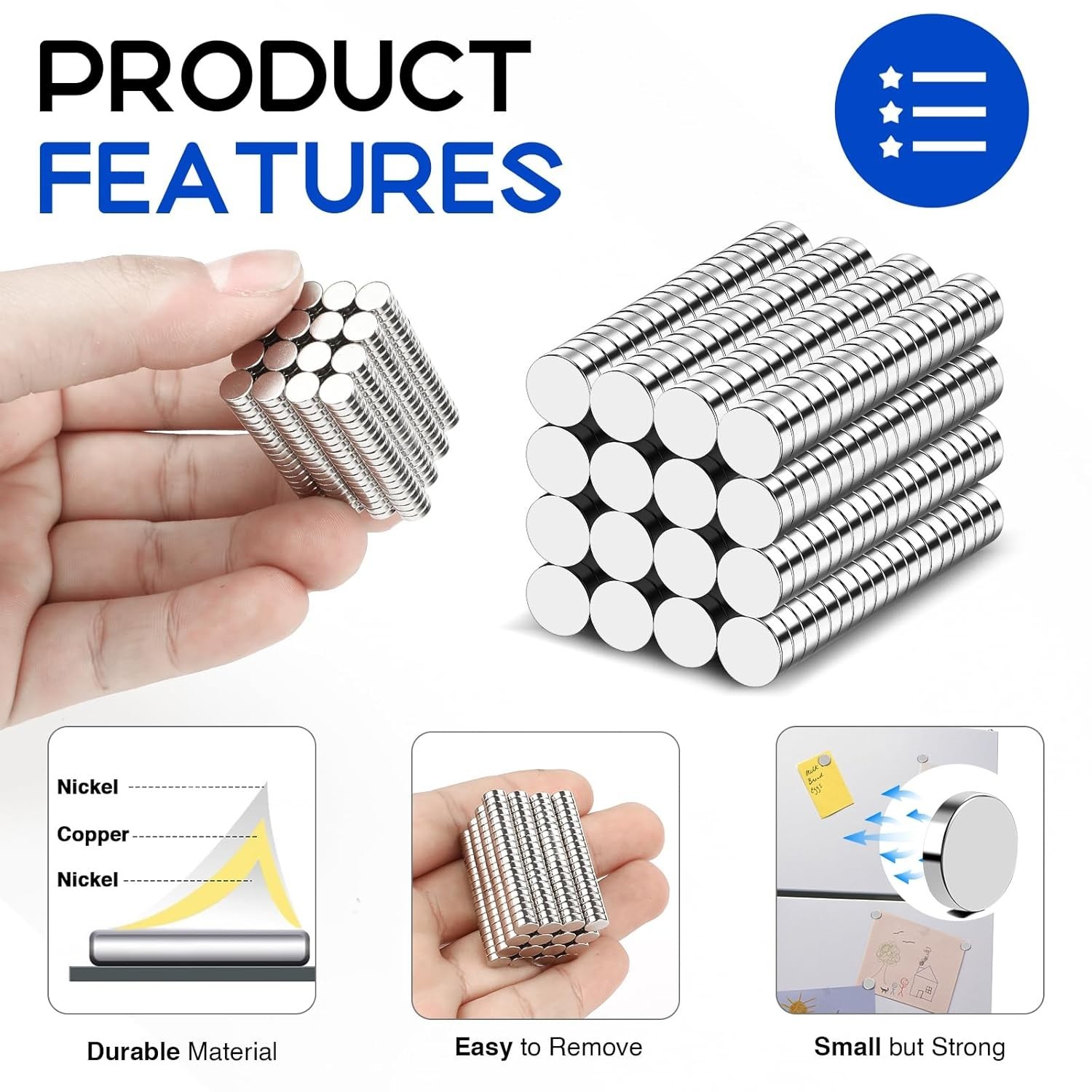 320Pcs Small Neodymium Magnets, 6X2Mm Small Rare Earth Magnet Mini Magnets for W