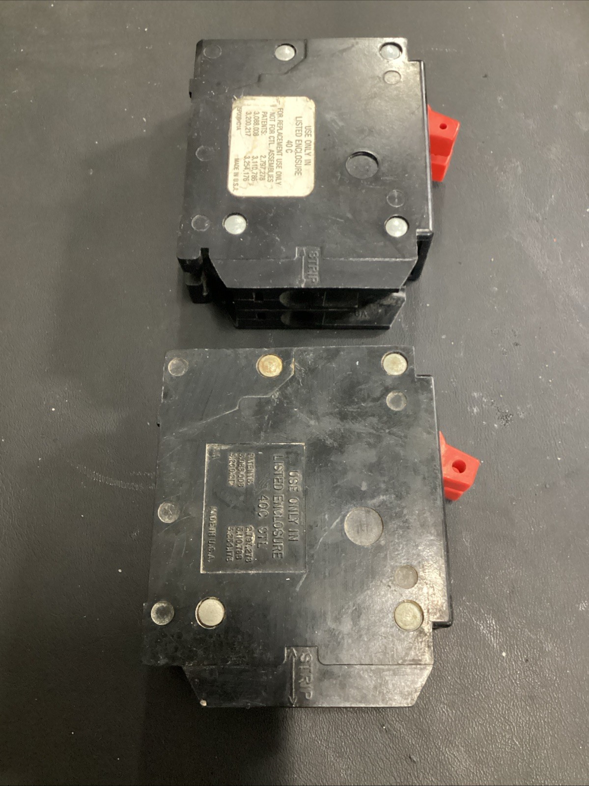 Lot Of 2 Bryant BR2020 Type BRD 20-20 AMP Twin Pole Used (CHIPPED)