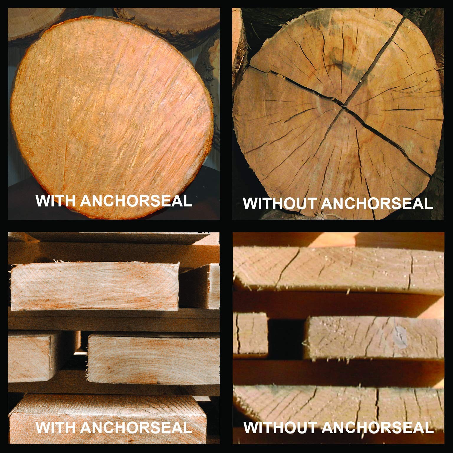 ANCHORSEAL 2 Hybrid Log & Lumber end Grain Sealer – Water-Based Wax & Polymer Pr