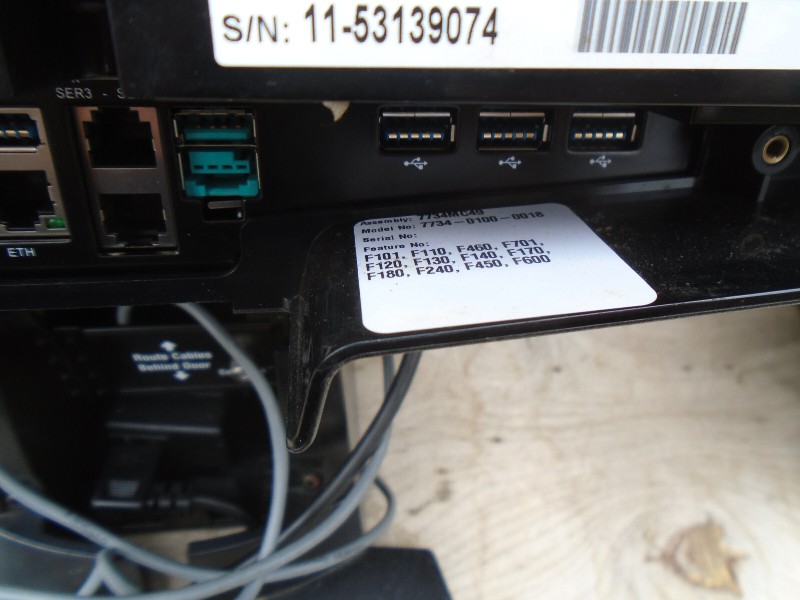 NCR Touch Screen POS Terminal 7734-0100-0018 Display Point Sale Win 10 4GB