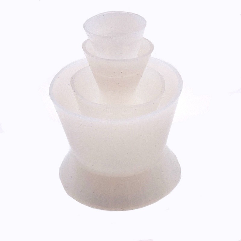 4 Size Dental Lab Silicone Rubber Mixing Bowls Cup No-Stick Flexible Dappen Dish