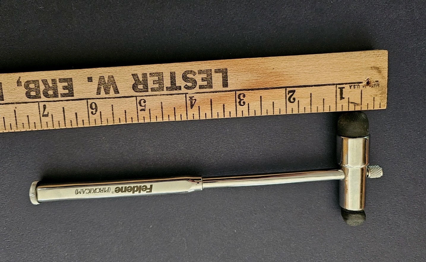 Buck Reflex Hammer w Dual Rubber Bumpers FELDENE Arthritis Medicine Advertising